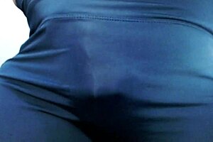 1150 Dawn Shows Off Fine Fat Ass in Tights with Orgasm Denial