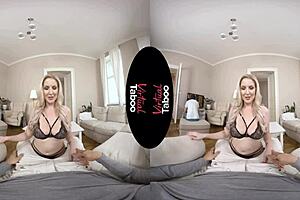 Virtual Taboo: Blonde MILF Blowjob and Cowgirl Ride