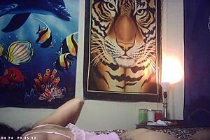 behind the scenes glasses cam footage, first timer brunette meets maxxx loadz and they have sexy sex