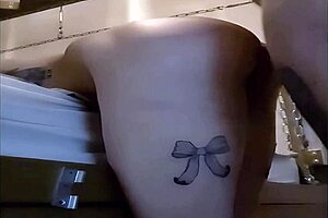 I make my slut slave orgasm with anal rimjob