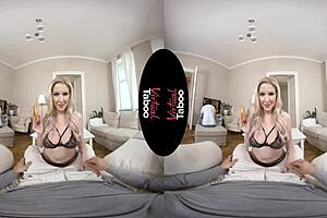 Virtual Taboo: Blonde MILF Blowjob and Cowgirl Ride