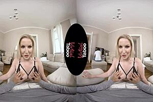 Virtual Taboo: Blonde MILF Blowjob and Cowgirl Ride