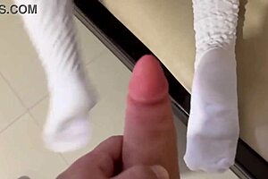 Perverted Stepfather Rubs Dick on School Uniform