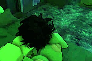 a busty follower asks me to fuck her hard and she made me cum inside in roblox