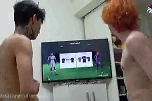 heteros playing fifa fc together