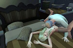 The sims wife gets fucked in group threesome