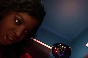 The XXX Film Editor Passionately Dreams Of Fucking His Favorite Black Pornstar In Lingerie.