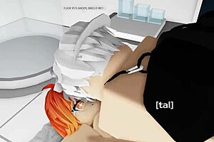 Does this cute roblox girl get her pussy destroyed?