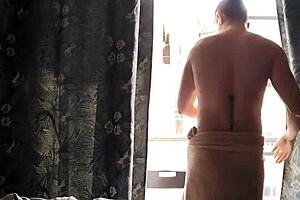 On The Balcony Watching Neighbor