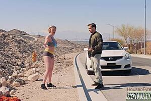 picked up hitchhiker dee williams fucks biggest fan