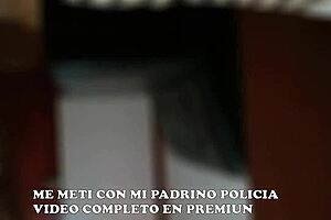 Godfather cop spanks my fat ass while hubby works