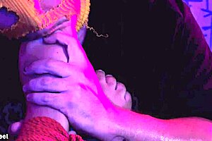 I drip candle wax on your tied feet