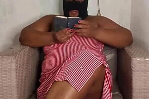 naughty girl with big ass reads bible and gets aroused