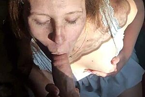 Divorced wife sucks cock intensely