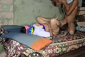 indian desi girl has passionate homemade sex with roommate in dorm