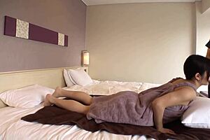 voyeur video of pretty asian teacher tricked into changing and fucking