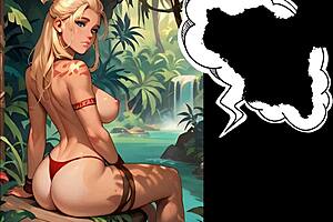 comic animado perdida en la jungla banging gang