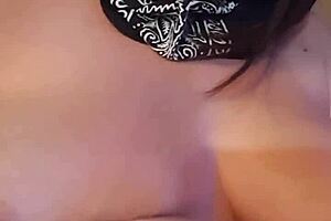 I Love Watching This Latina Milf Masturbate With Dildo On Her Big Tits.