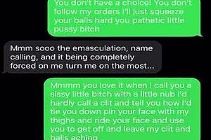 sexting emasculating my sissy bitch humiliation