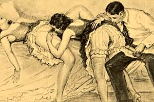 Vintage Art Teases Hairy Beaver Erotically