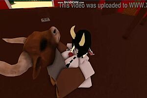Cowgirl Gets Fucked By Bull