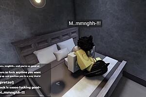 roblox catgirl teases with big ass before sex