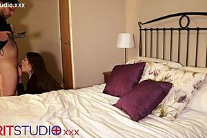 Intense British Teen 18+ Sucks Cock and Gets Fucked in Sexy Uniform Costume