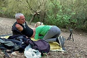 Excursion With Companion - Blowjob On Mountain - Cum In Mouth