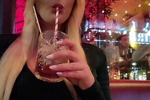 Boldly creampie the bar slut twice despite her pleas not to cum inside