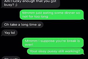 sexting emasculating my sissy bitch humiliation