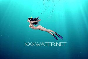 Cum everywhere in pool from blowjobs