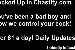 Put on this chastity device or I report you