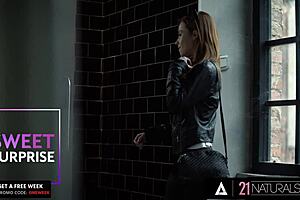 petite redhead lottie magne surprises her man with spontaneous sex