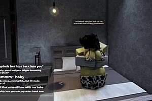 roblox catgirl teases with big ass before sex