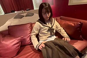 Petite Japanese Girl Twitches During Foot Smell Fuck