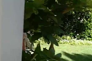 Petite Blonde Milf Flaunts Big Ass Naked In Pool