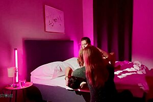 Sloppy blowjob full of saliva big natural tits masturbation backstage