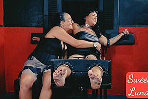 Watch this domination with curvy milf.