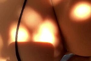 Caught Young Woman Masturbating and Introduced Sex Toy Outdoors