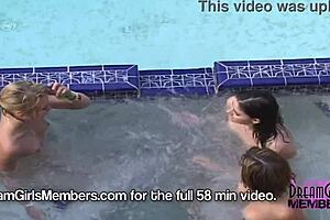 Girls Playing Naked At Spring Break Party House