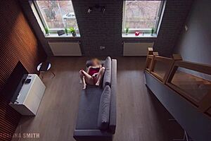 Caught Masturbating in Dorm, Continue Watching!