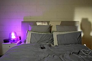 I love sending sensual nudes, teasing with my big natural tits and fingering my pussy in the bedroom, Charlie Forde style.