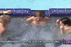 Girls Playing Naked At Spring Break Party House