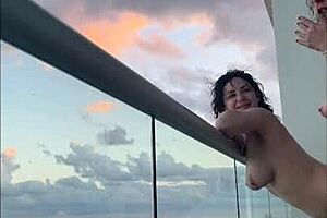 Watch these Mexican lesbians strap on fuck in Cancun!