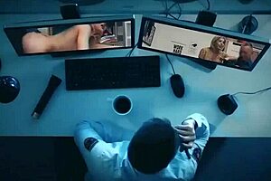 The suspect is a blonde female over thirty, alura jenson, in the full scene on thiefmylf com