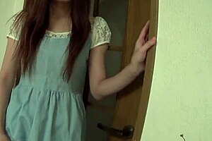 Young Japanese Woman Blowjobs Older Guy