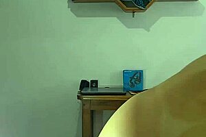 Man Shaves Woman's Trimmed Pussy And Hairy Ass For Friend To Lick