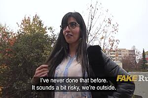 muslim girl in traditional dress humors request for hardcore fucking