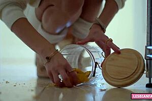 tiny lesbian girl sucking tits