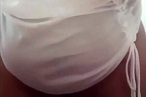 intriguing reveal: bbw amateur strips, showing big ass, natural tits, and juicy pussy in homemade video